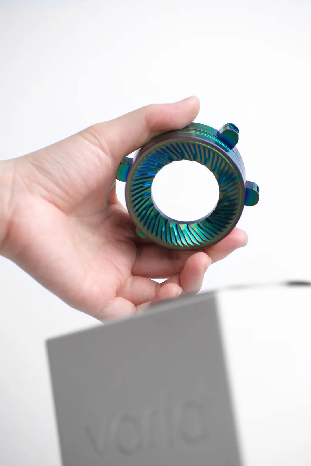 Hypernova Iridescent Titanium Coated 58mm Flat Burrs for VS6 Grinder - Image 3