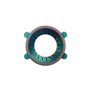 Hypernova Iridescent Titanium Coated 58mm Flat Burrs for VS6 Grinder